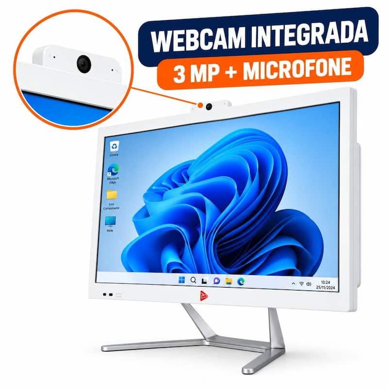Computador Touch All In One 21,5 Intel Core i7 16GB RAM 128GB SSD
